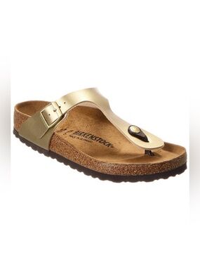 BIRKENSTOCK Gizeh Birko-Flor Sandals Gold